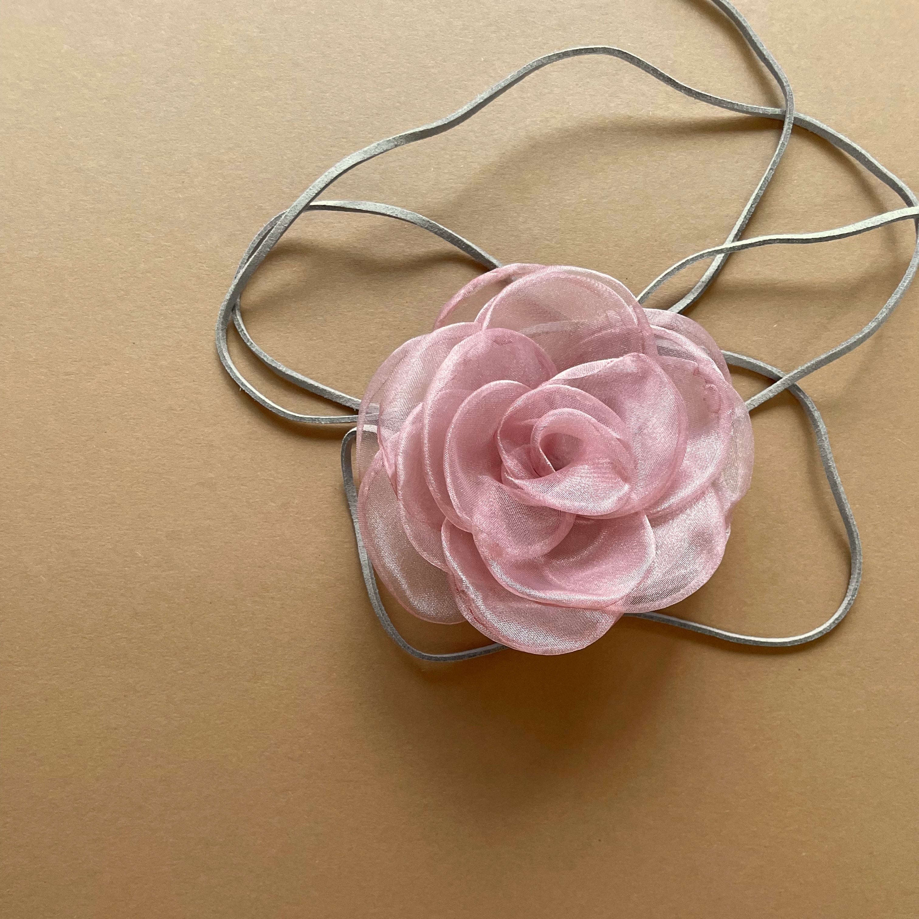 Multiflower - Organza - 10 cm - Dusty Rose