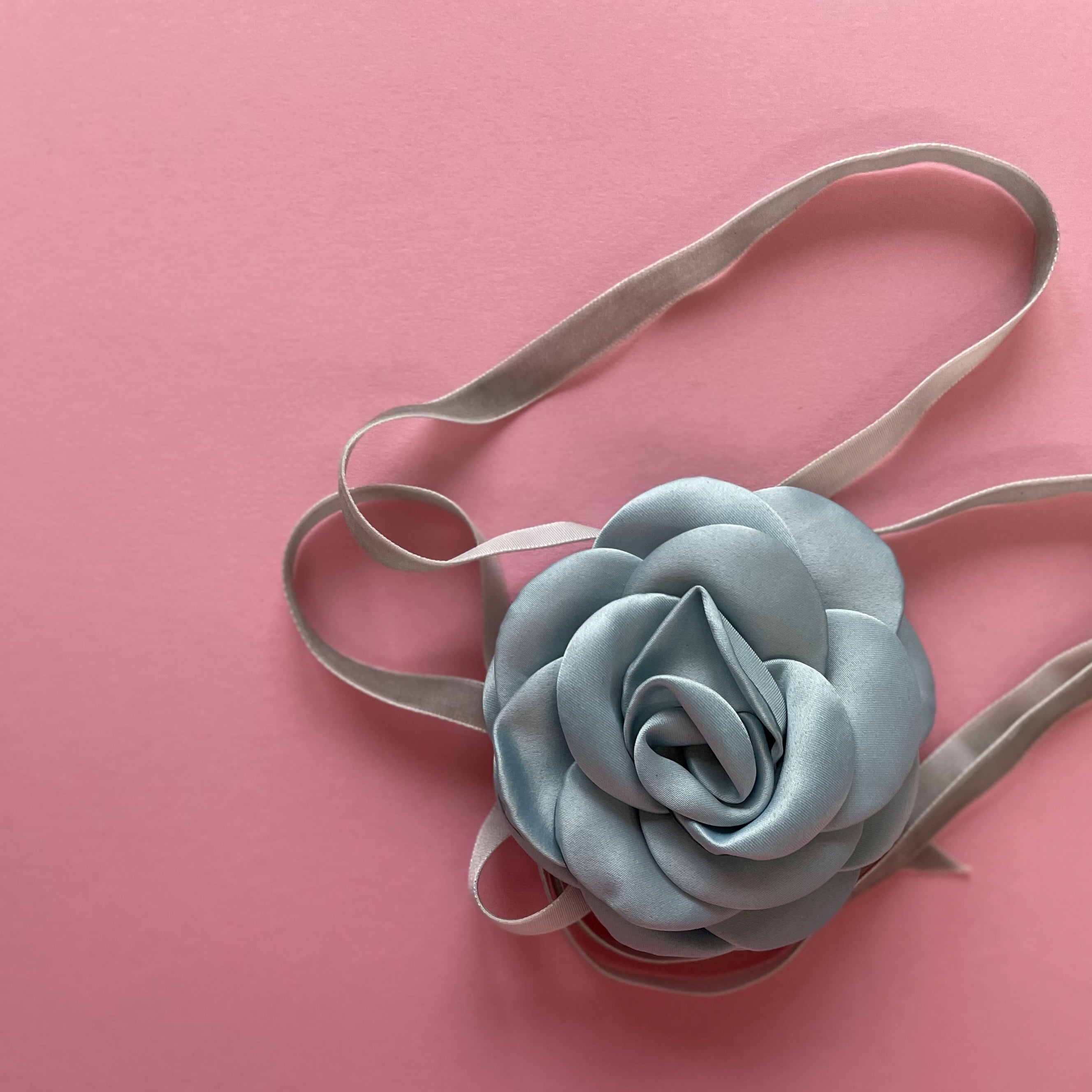 Multiflower - Satin - 9 cm - Light Blue
