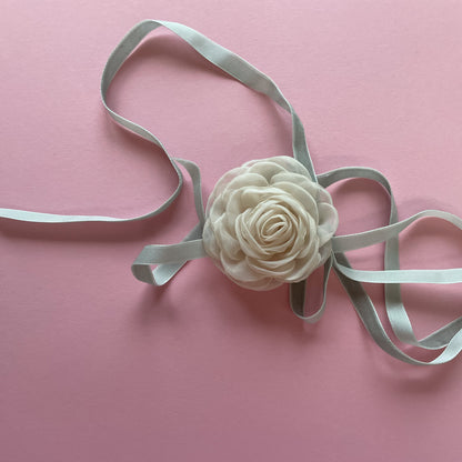 Multiflower - Organza - 7 cm - Cream