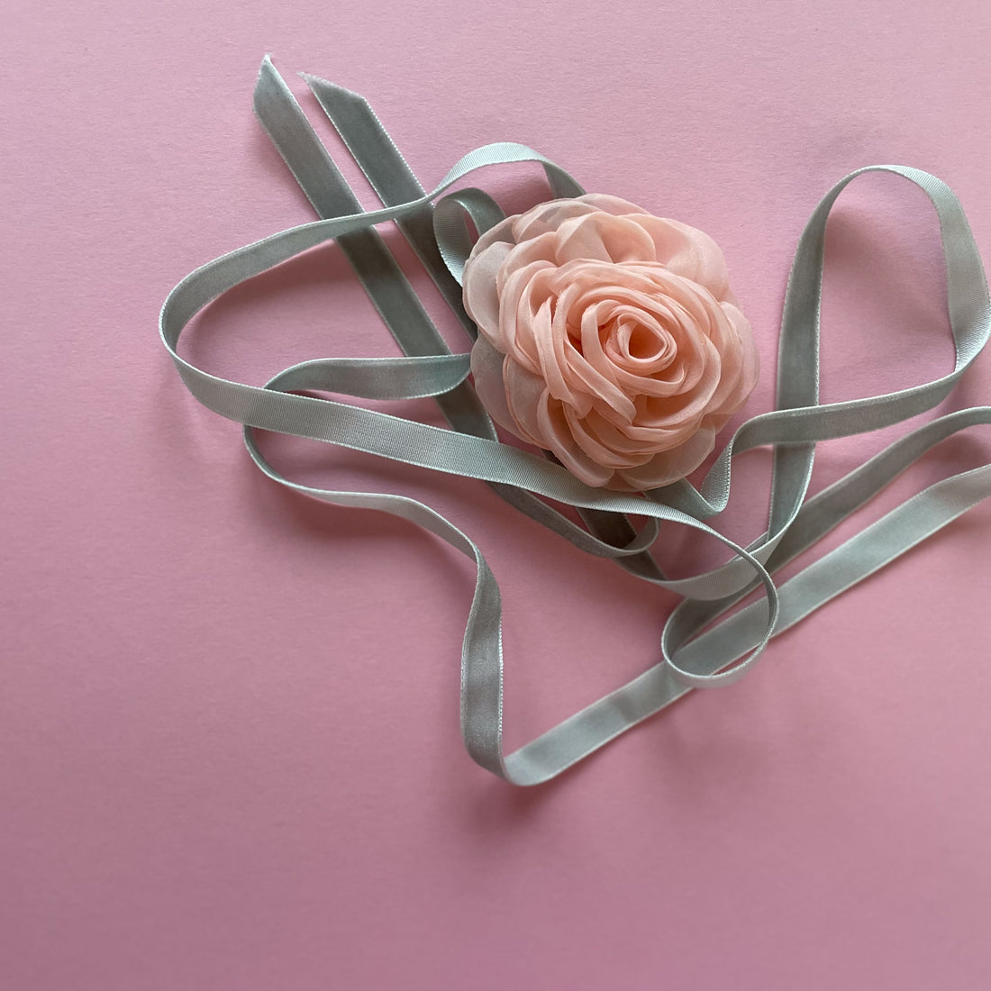 Multiflower - Organza - 7 cm - Light Pink