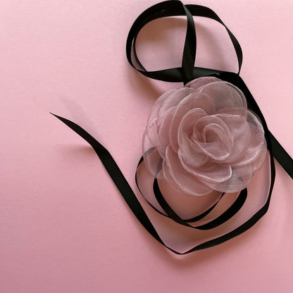 Multiflower - Organza - 10 cm - Dusty Rose