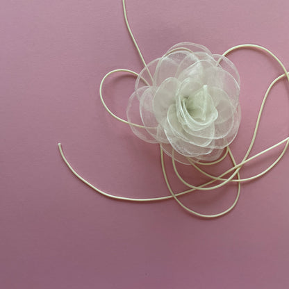 Multiflower - Organza - 10 cm - Cream