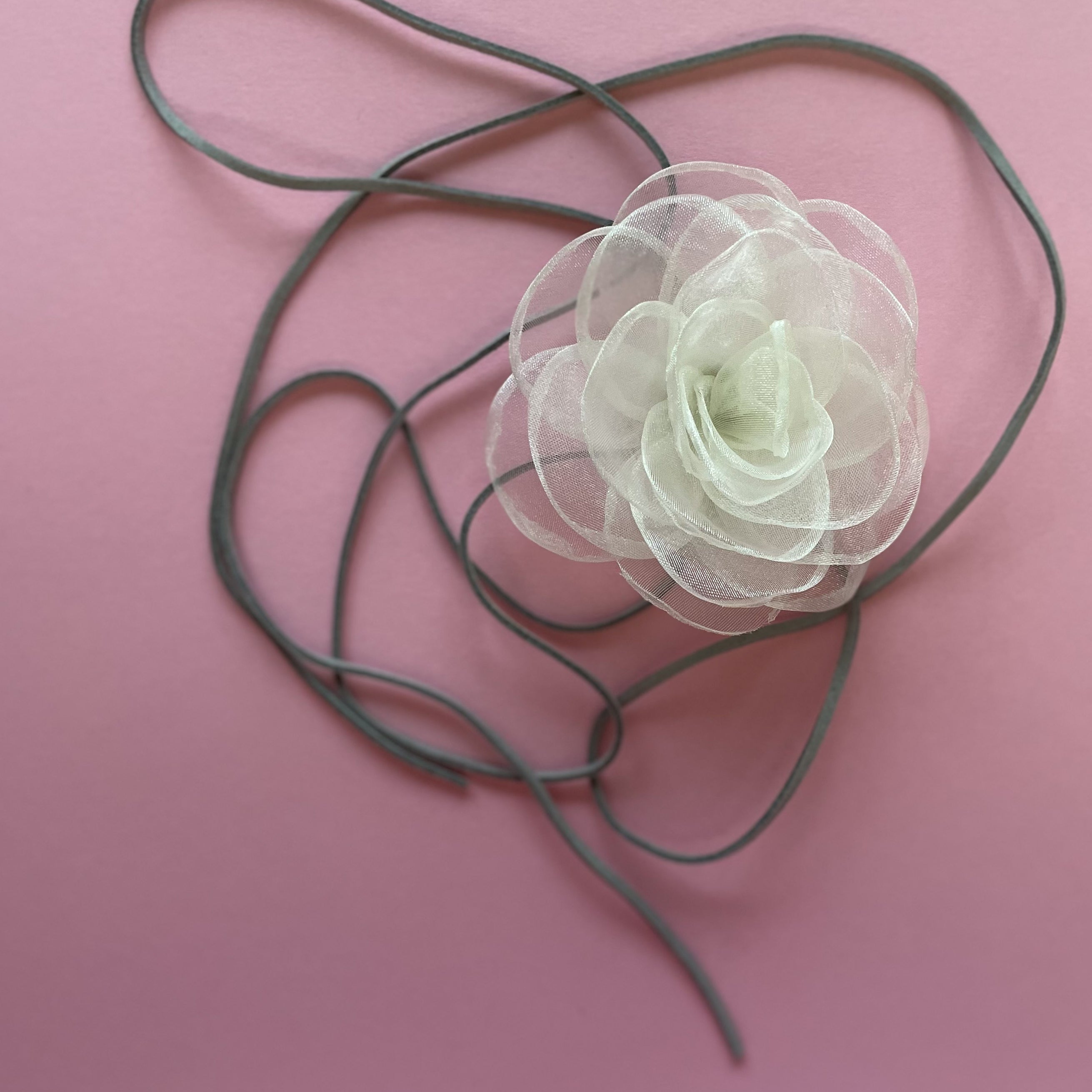 Multiflower - Organza - 10 cm - Cream