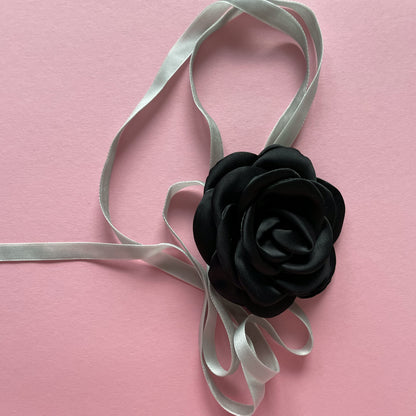 Multiflower - Satin - 9 cm - Black