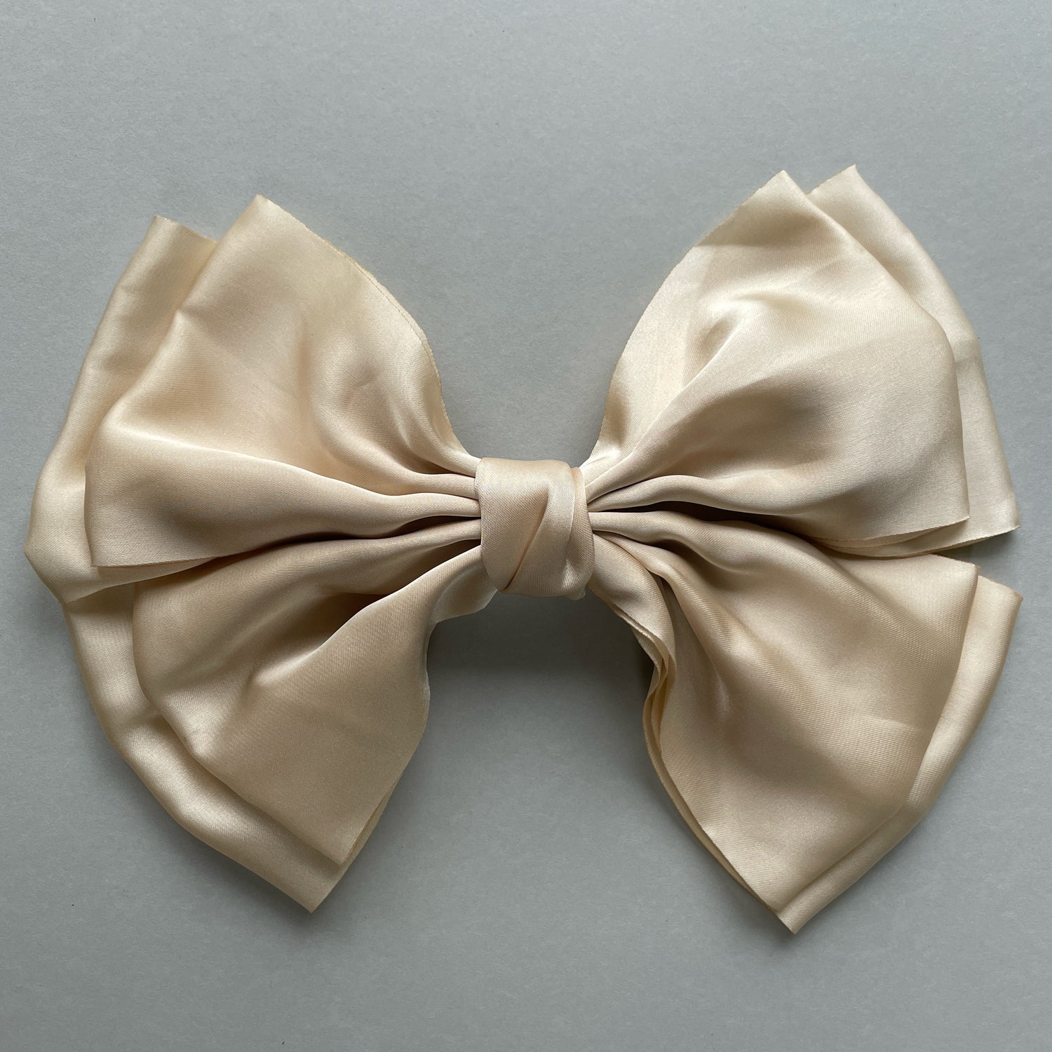 Hairclip Satin Bow - Cream