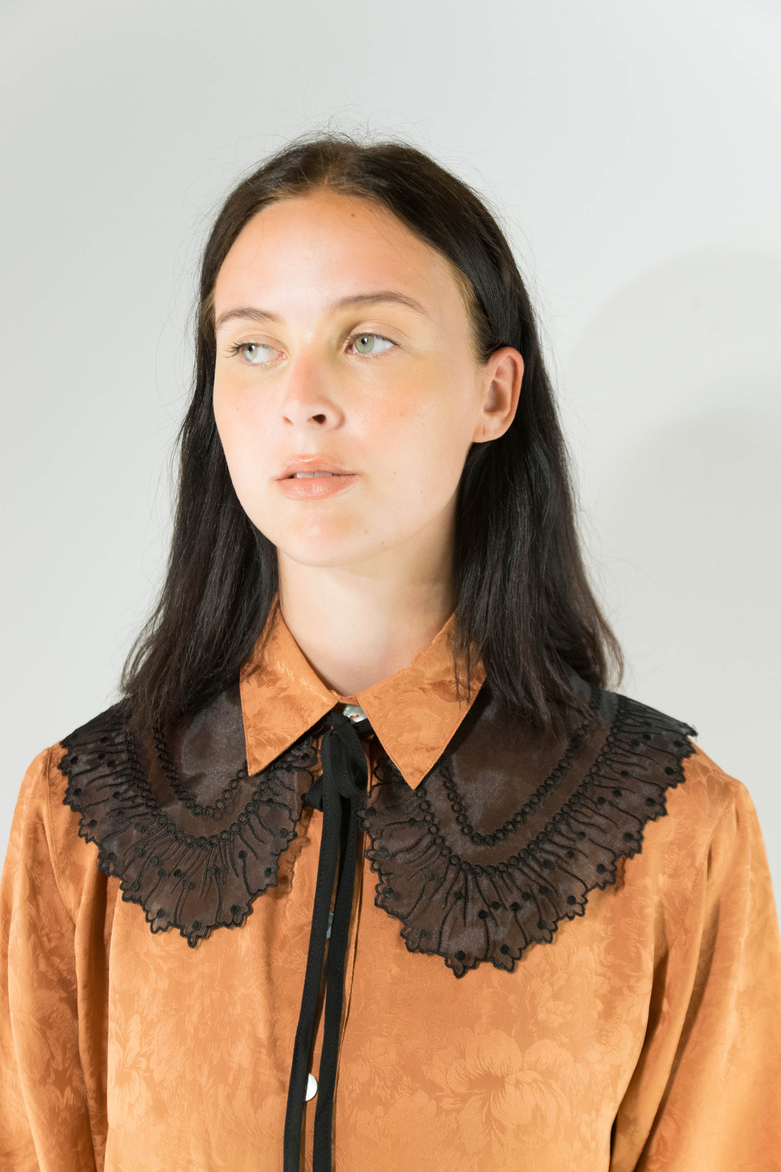 Collar - Single Lace Black