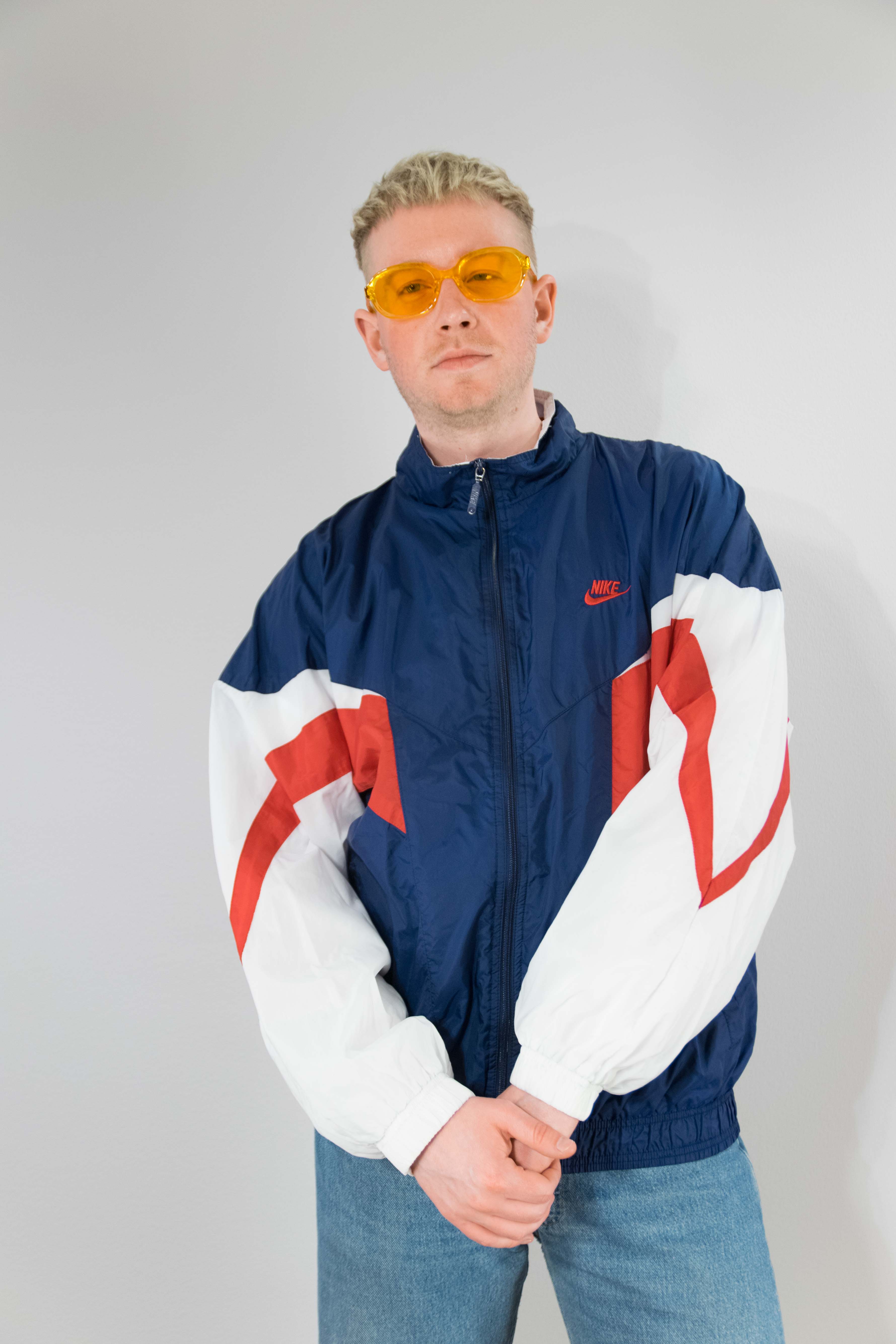 Blå Nike Sportsjakke