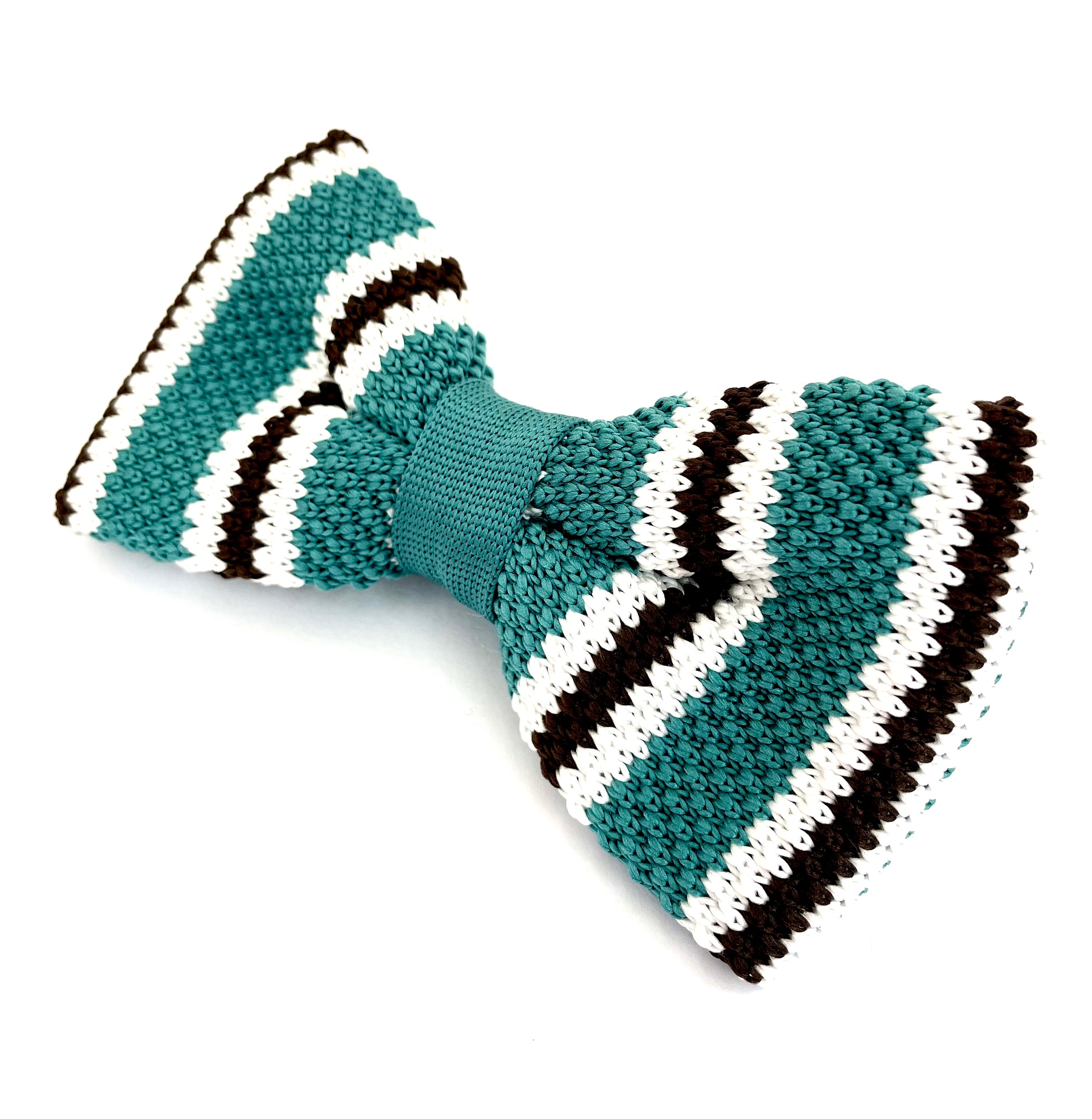 Bowtie Knit - Grøn / Hvid / Sort