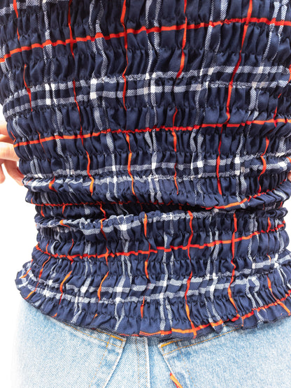 Smock Top Mørkeblå Tern - Long Sleeve