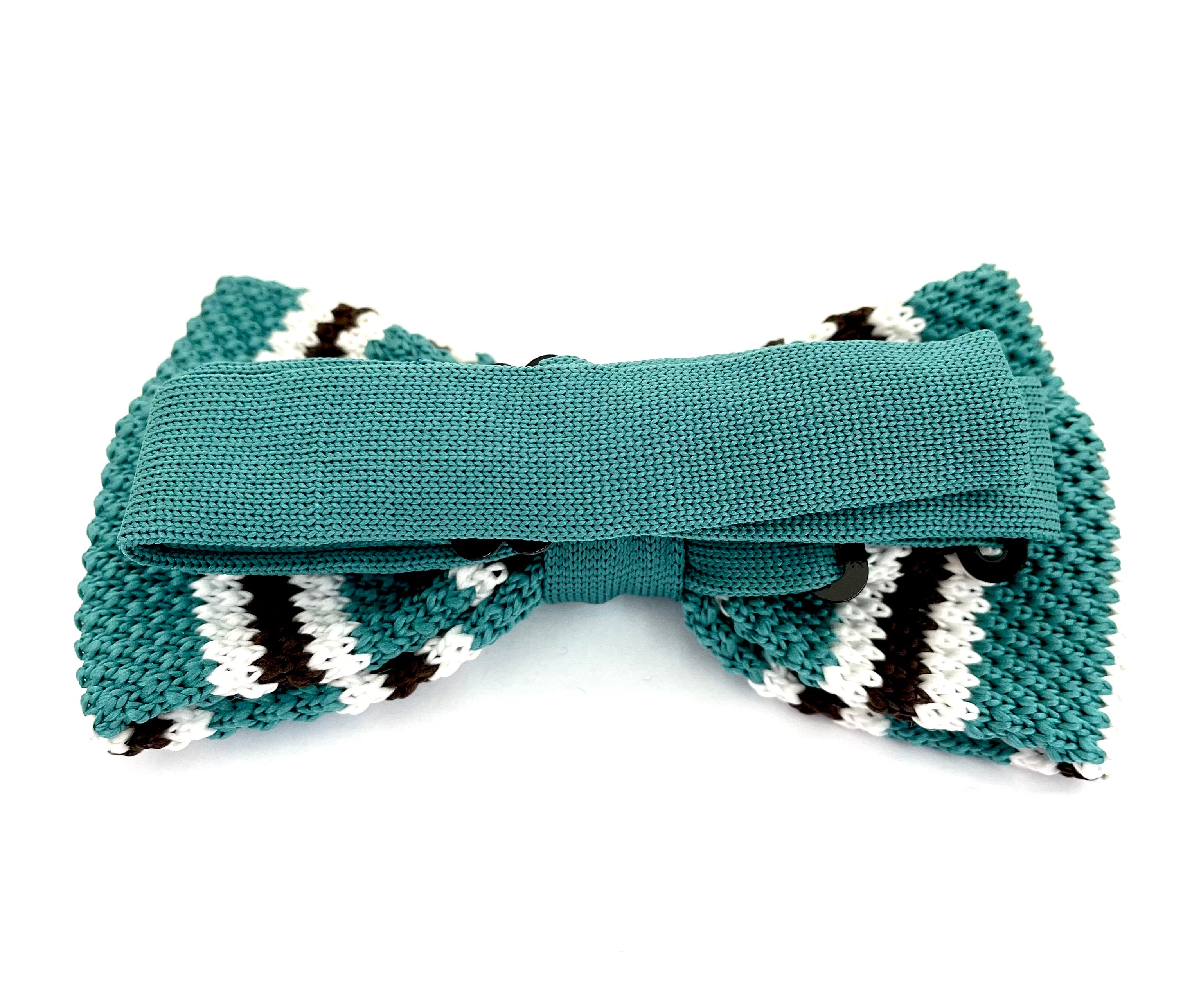 Bowtie Knit - Grøn / Hvid / Sort
