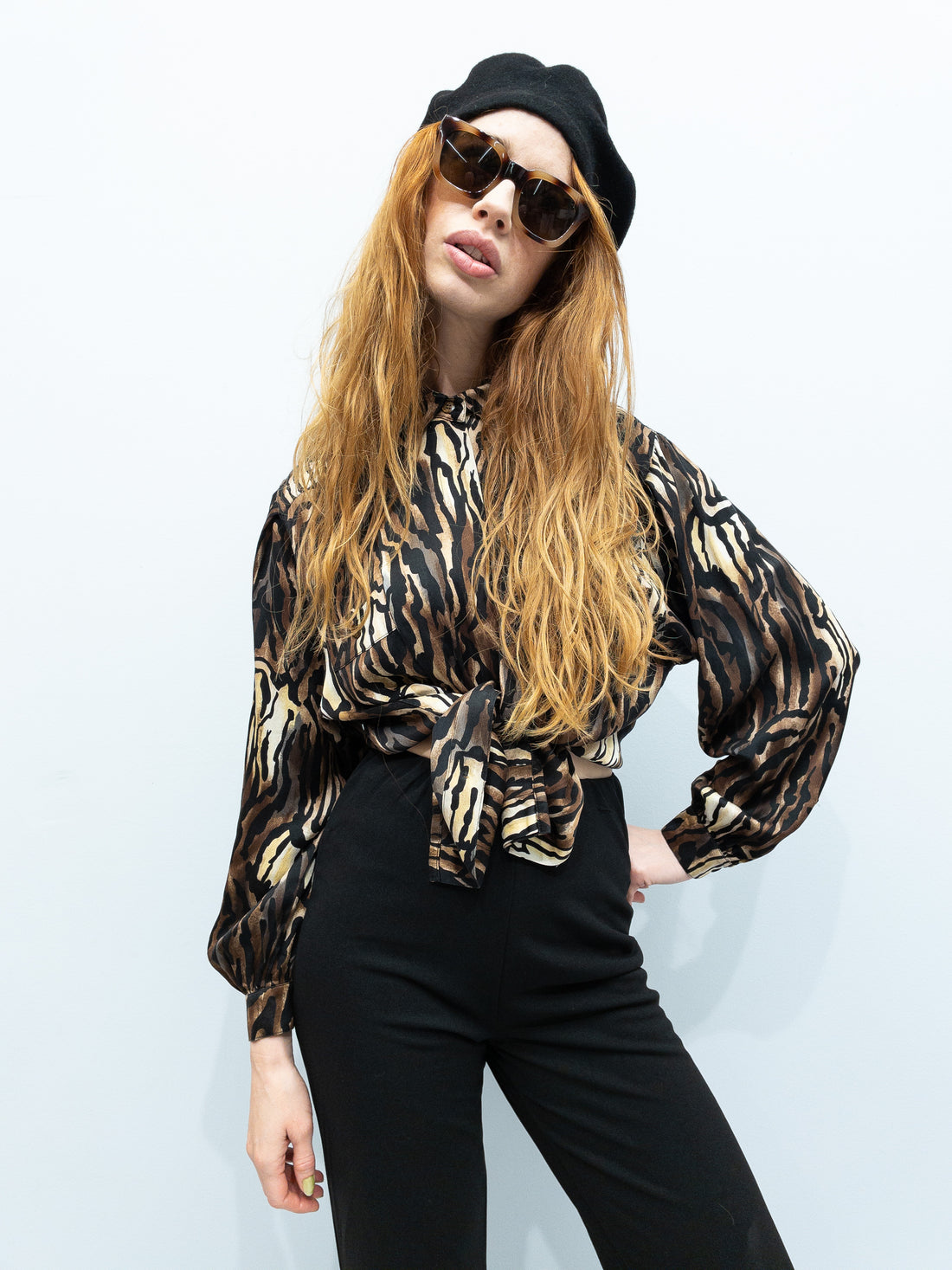 Vintage Escada Silkeskjorte