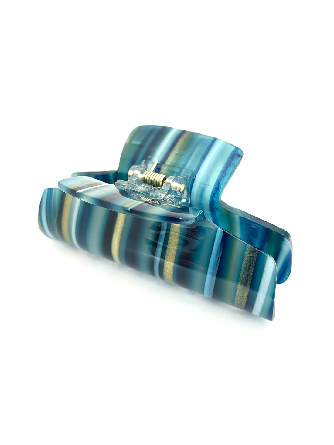 Abstract Hairclip - Dark Green