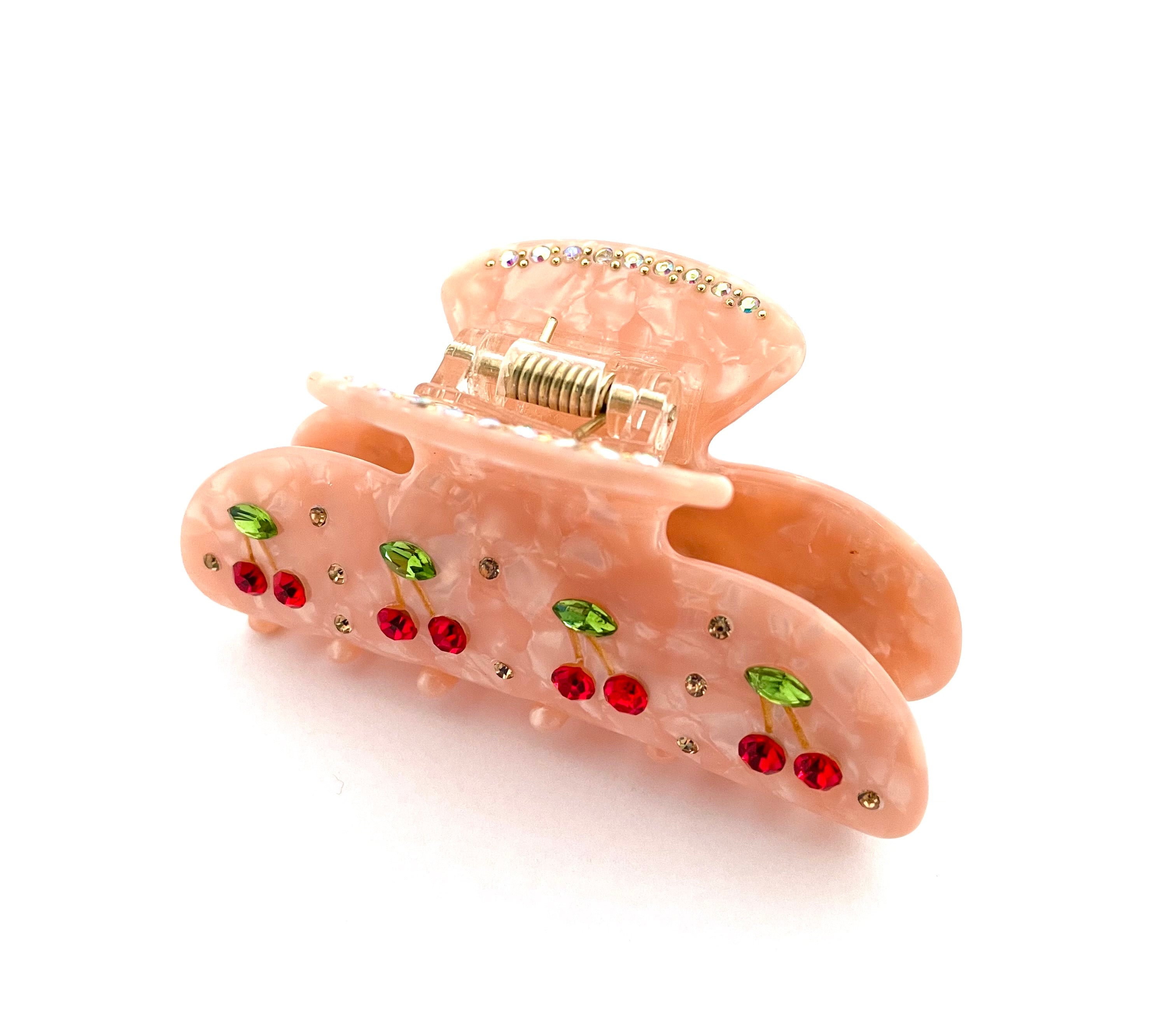 Cherry Hairclip - Soft Pink