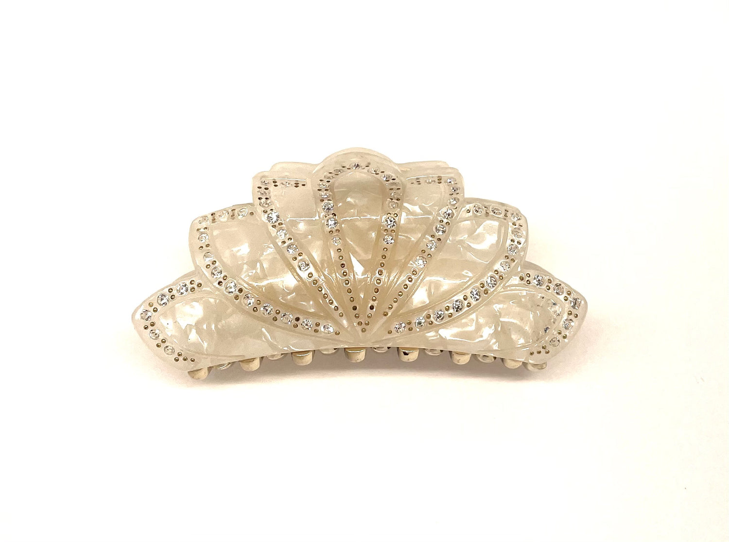 Simi Flower Hairclip - White