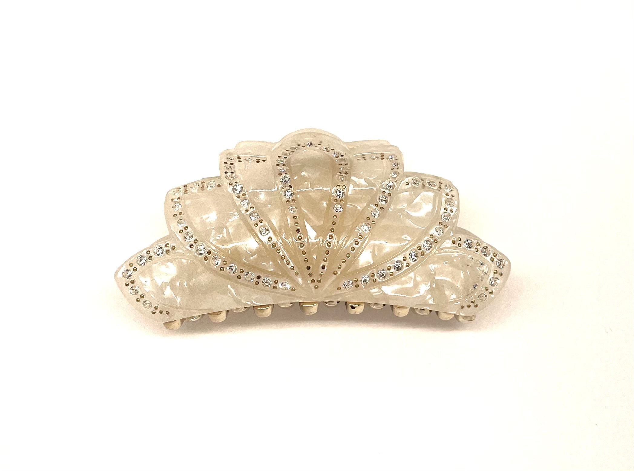 Simi Flower Hairclip - White