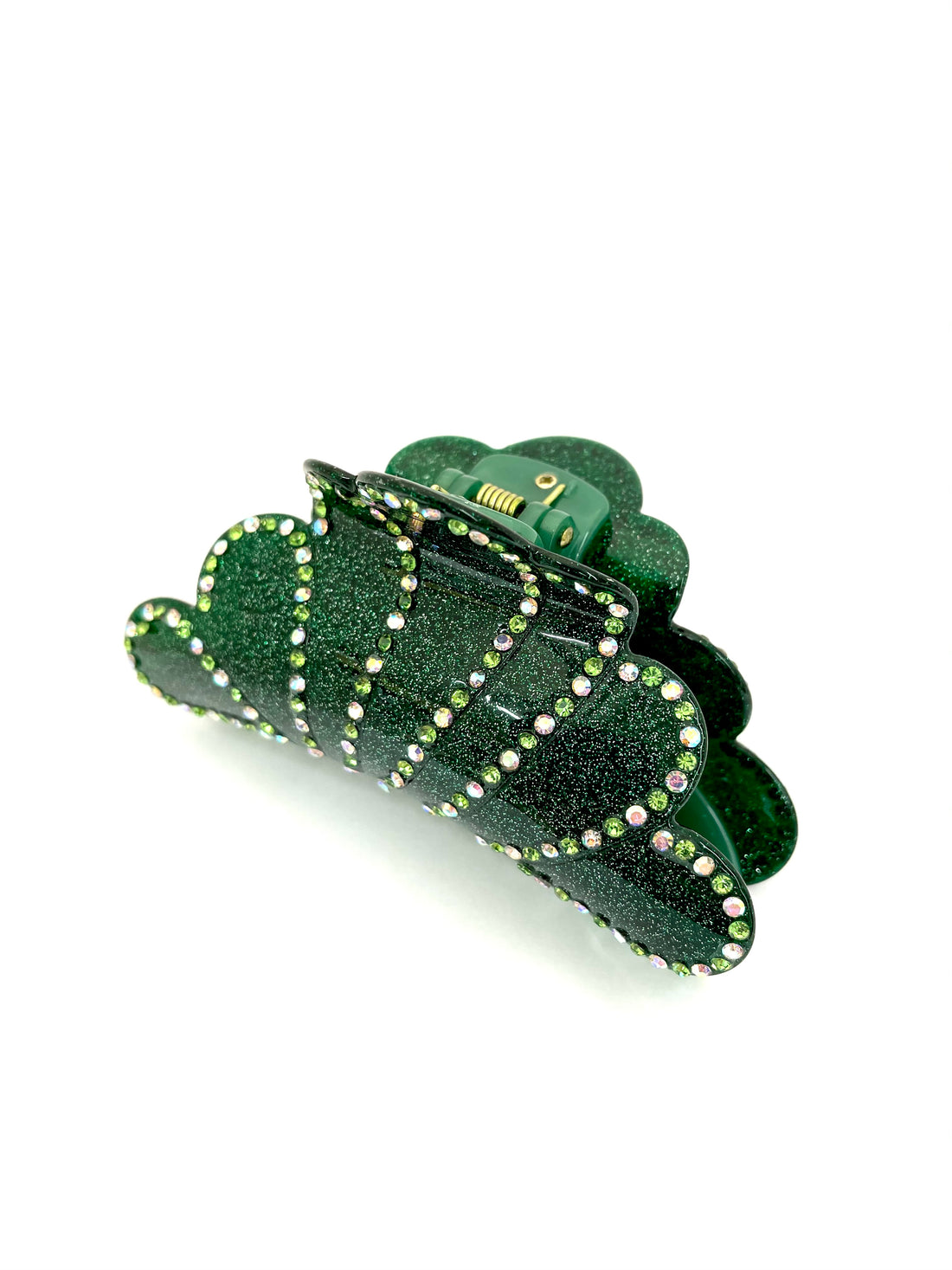 Cloudburst Hairclip - Dark Green
