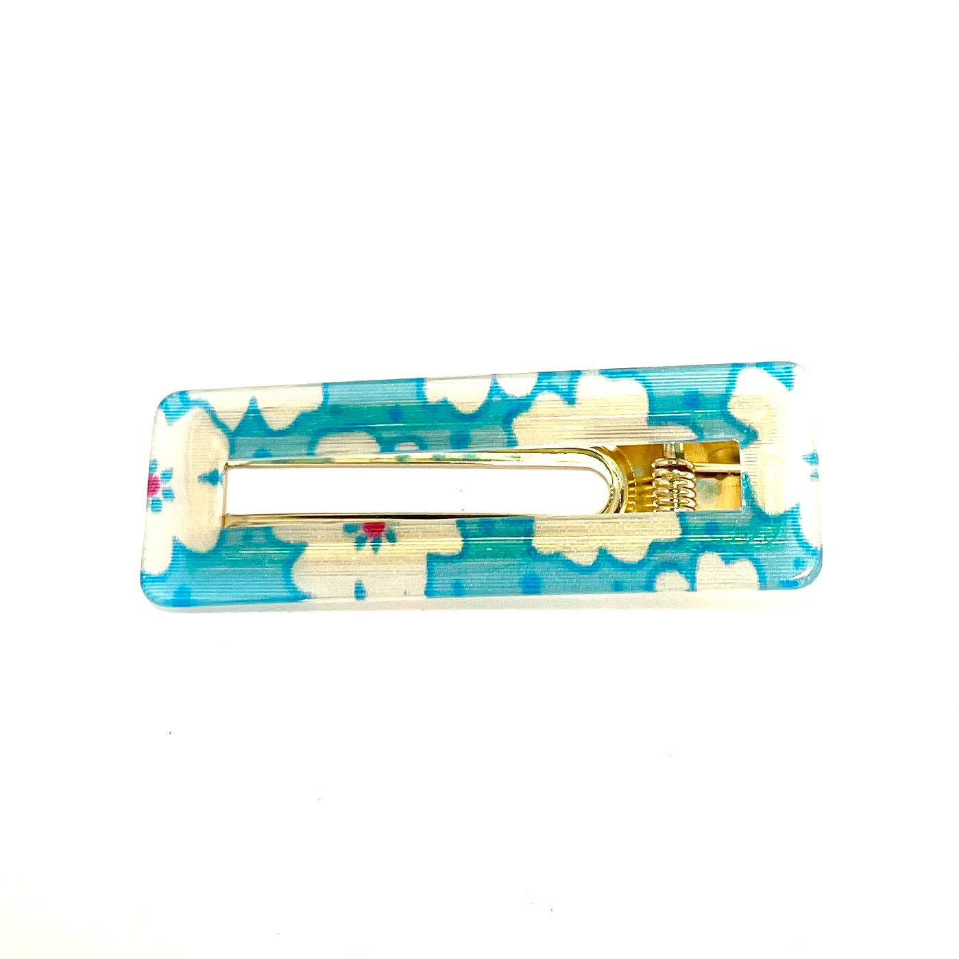 Flower Power Hairclip - Blue