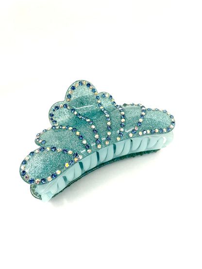 Cloudburst Hairclip - Ocean Blue