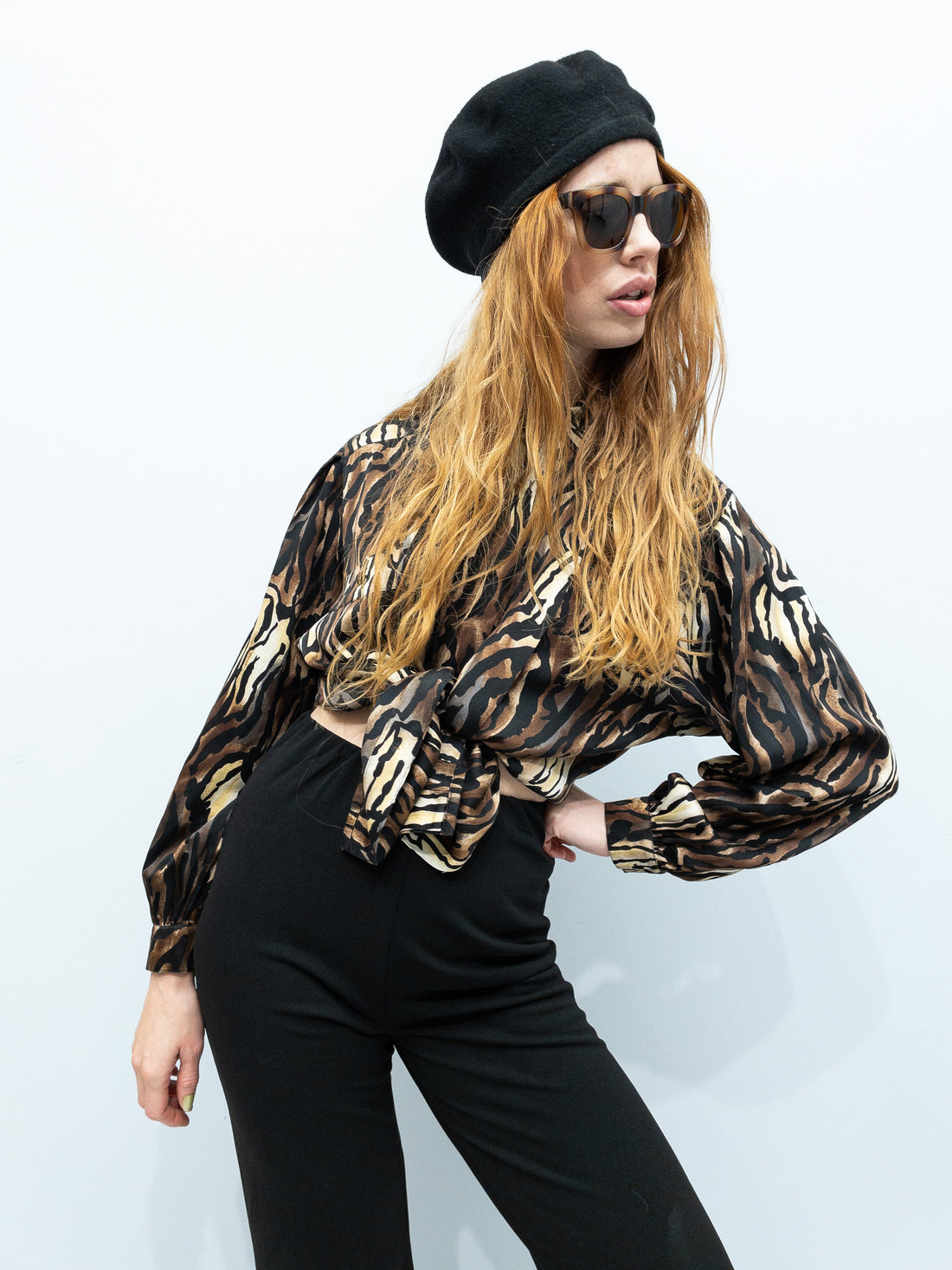 Vintage Escada Silkeskjorte