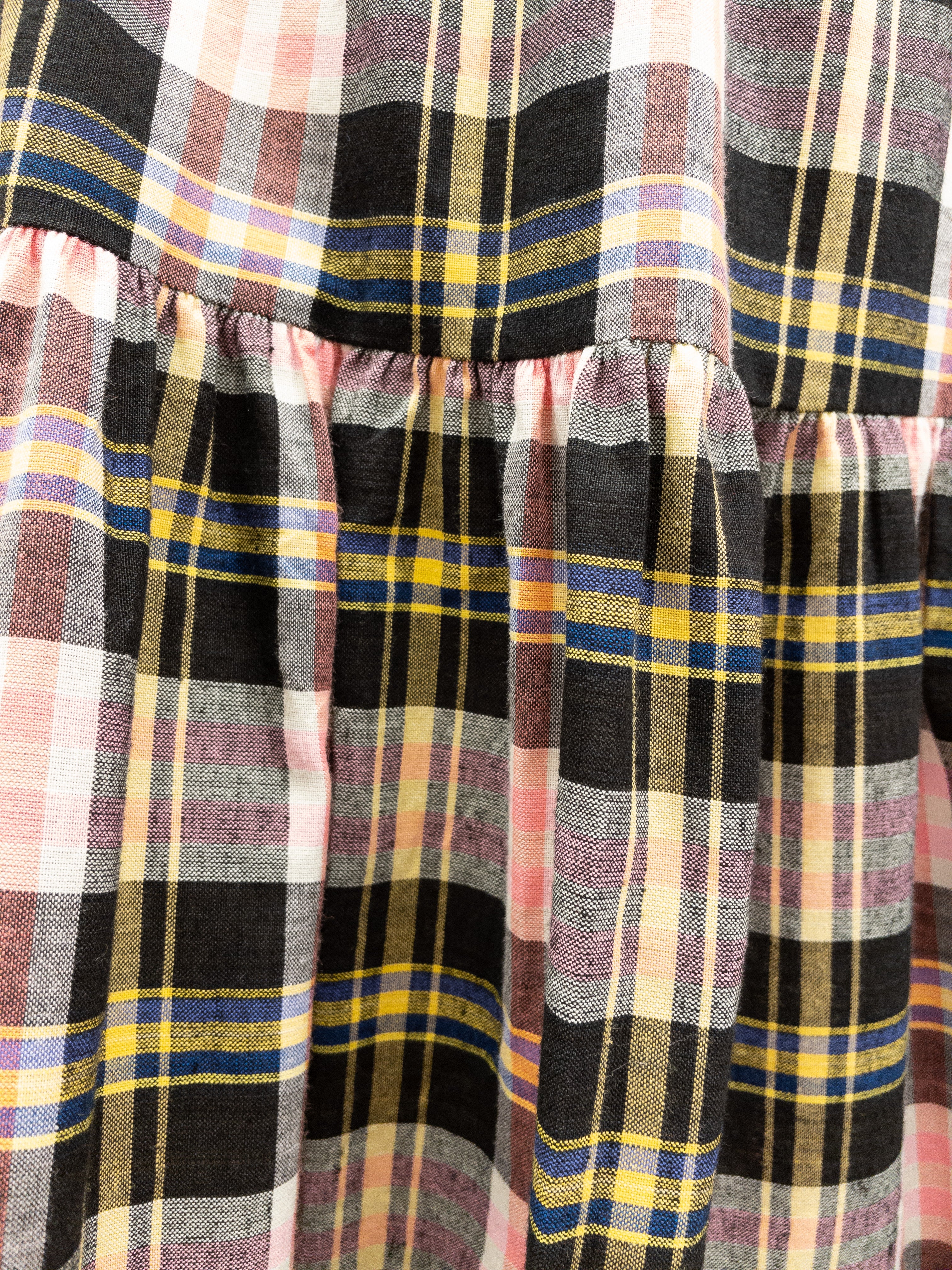 Off Shoulder Smock Dress Short - Lyserød/Gule Tern