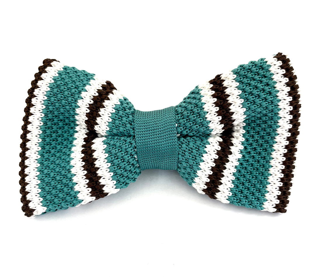 Bowtie Knit - Grøn / Hvid / Sort