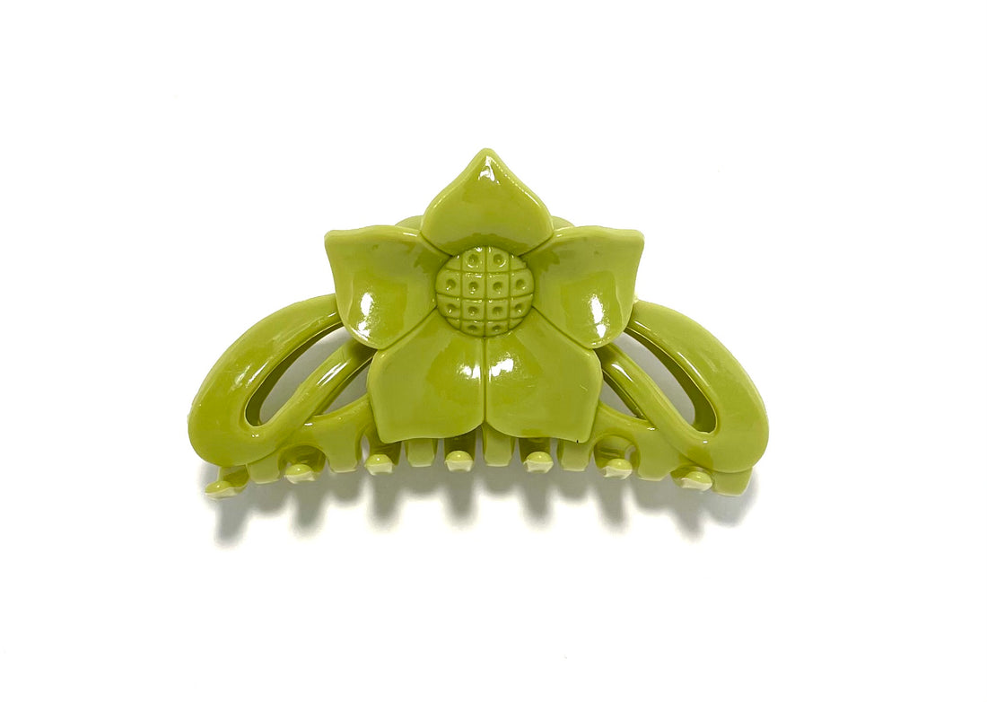 Flower Hairclip Small - Green