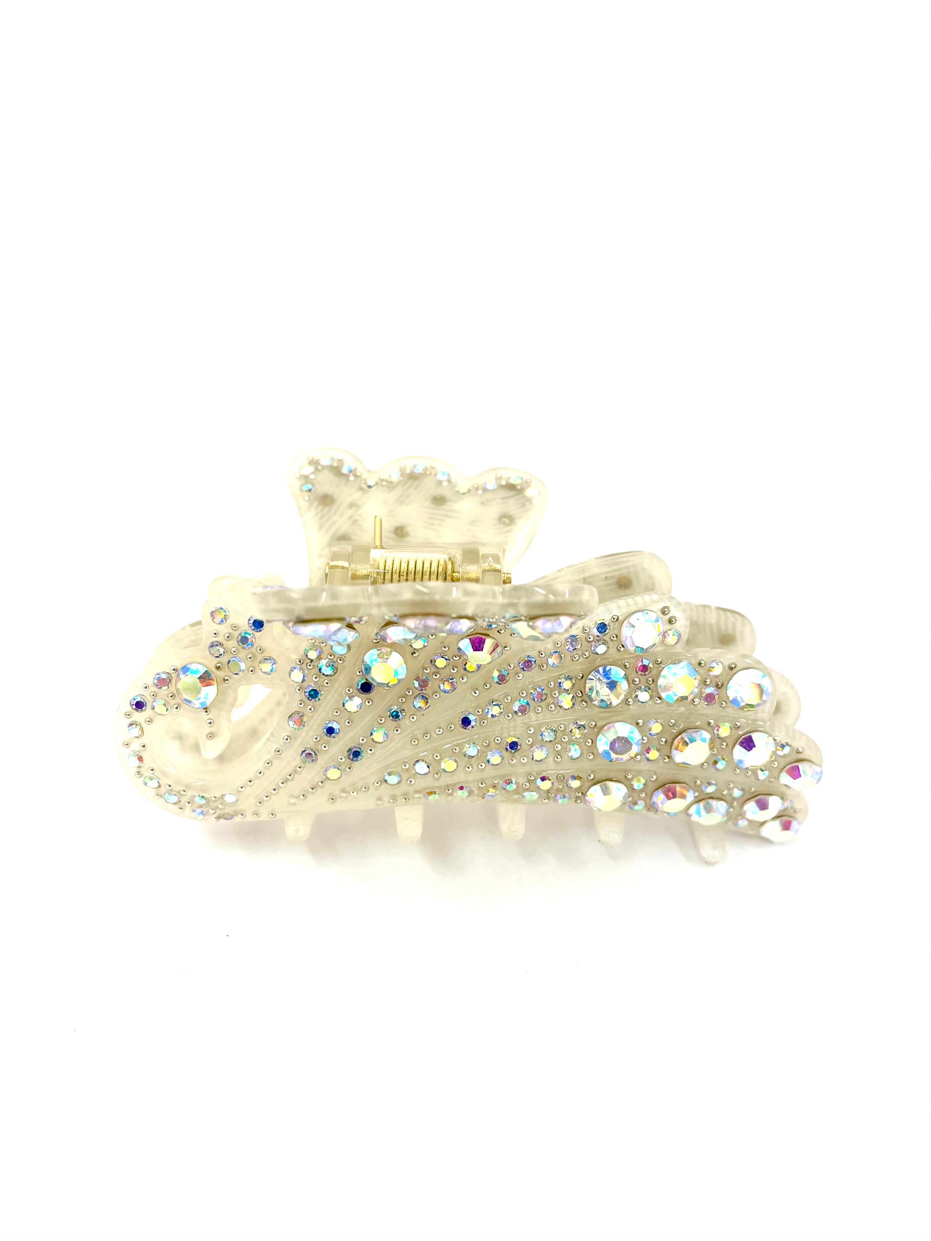 Butterfly Hairclip - White