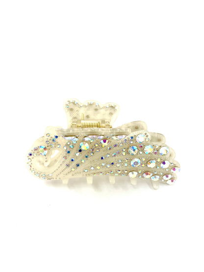 Butterfly Hairclip - White