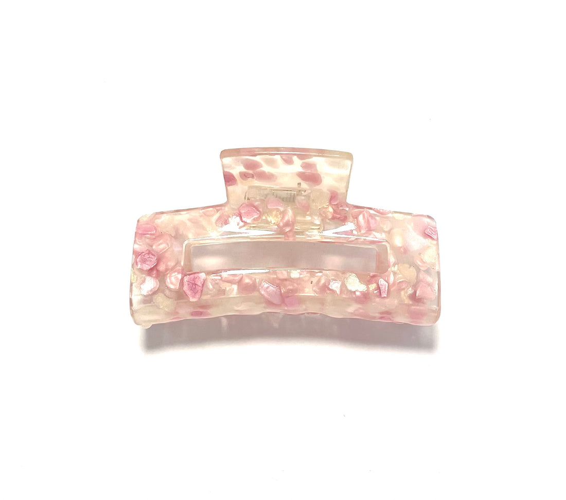 Marble Hairclip - Light Pink