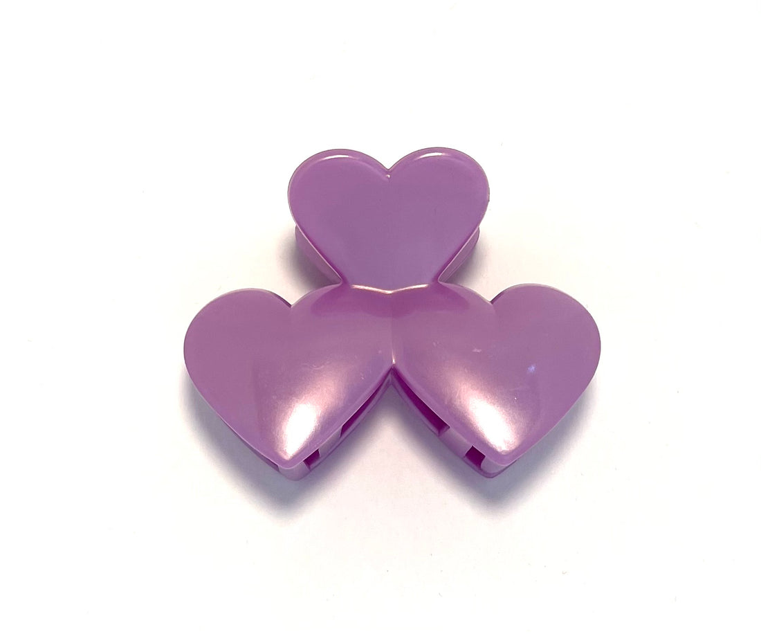 Heart Hair Clip - Purple