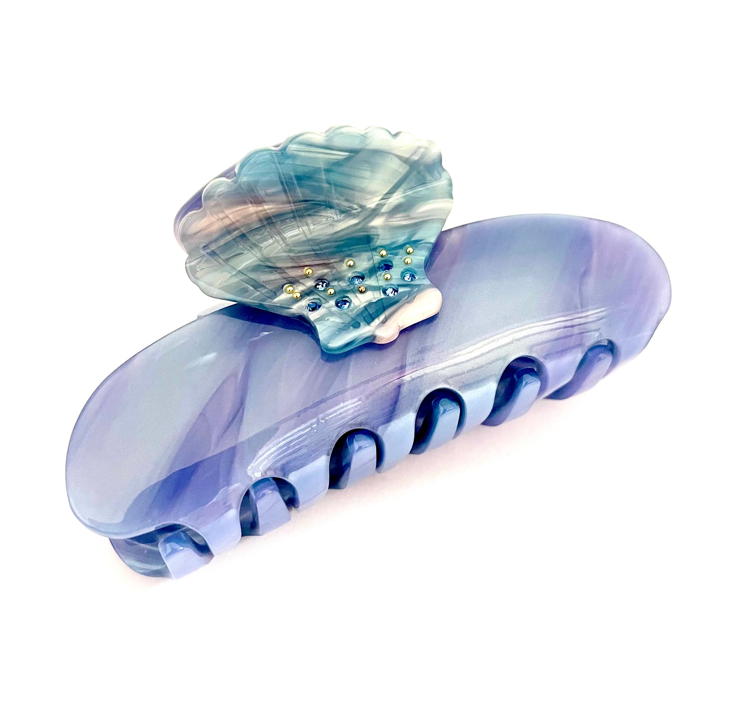 Seashell Hairclip - Blue