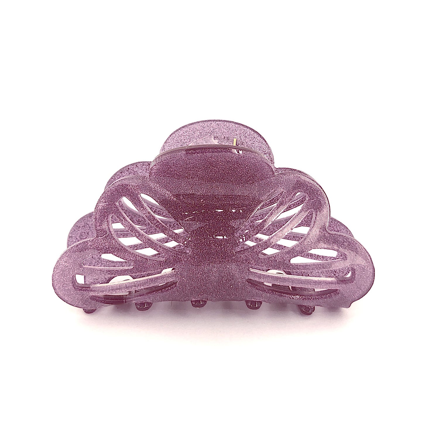 Glitter Stencil Hairclip - Purple