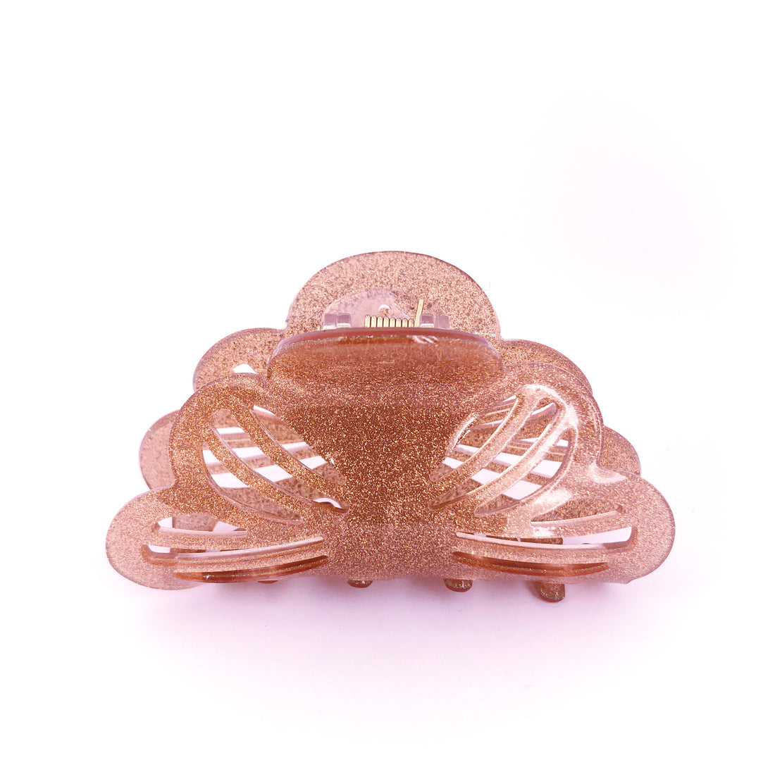 Glitter Stencil Hairclip - Dusty Plum