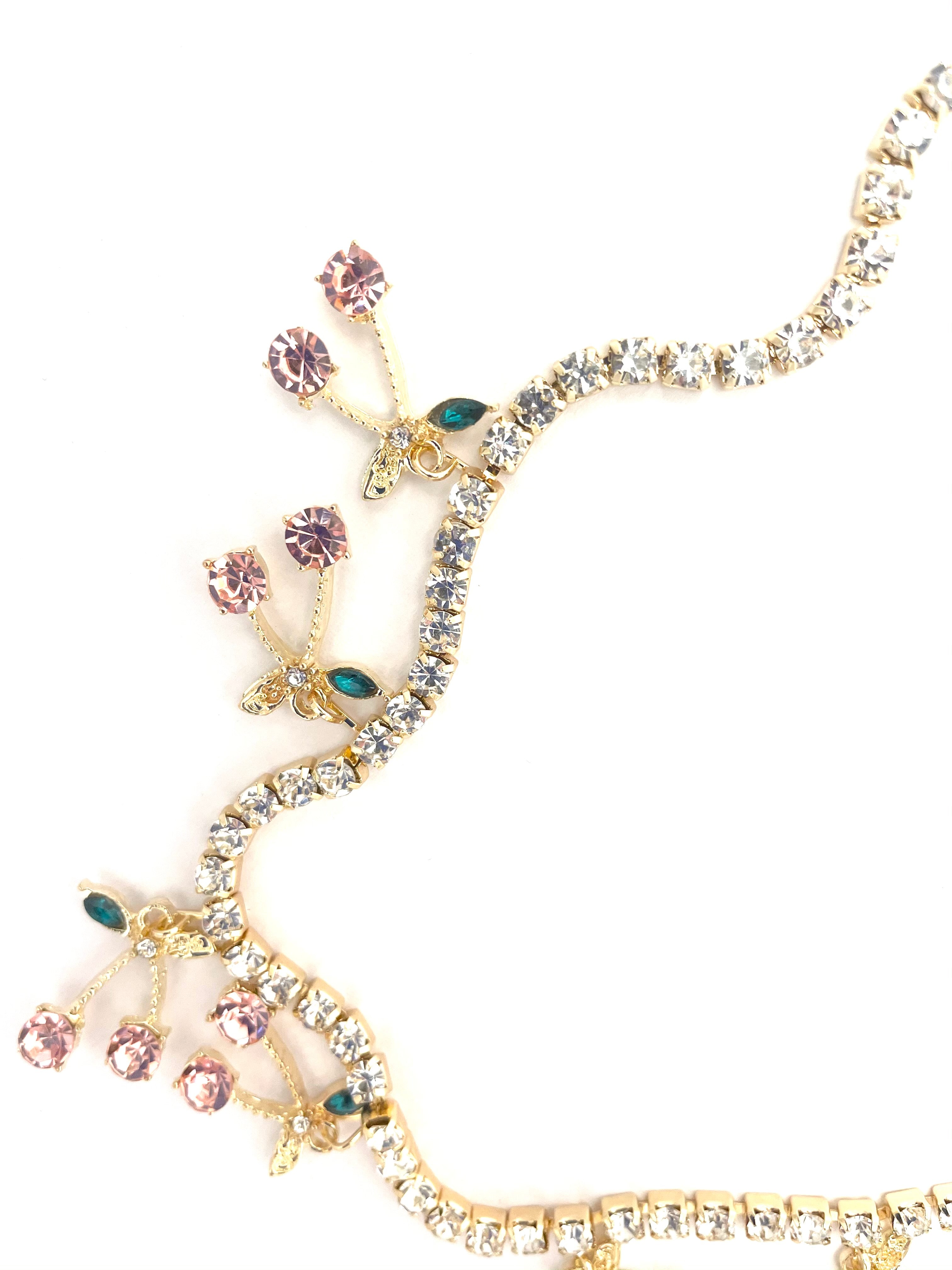 Cherry Necklace - Pink