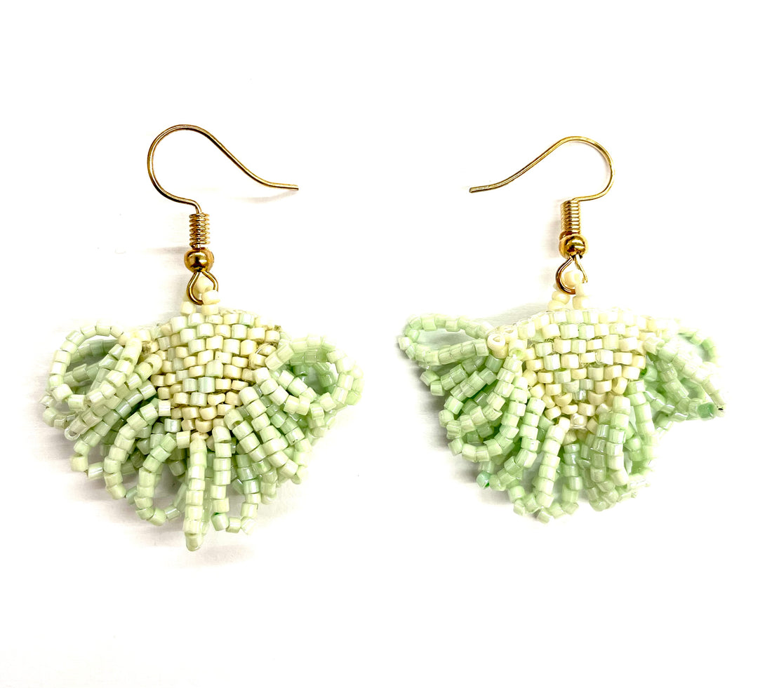 Pearl Ruffle Ear - Mint Green
