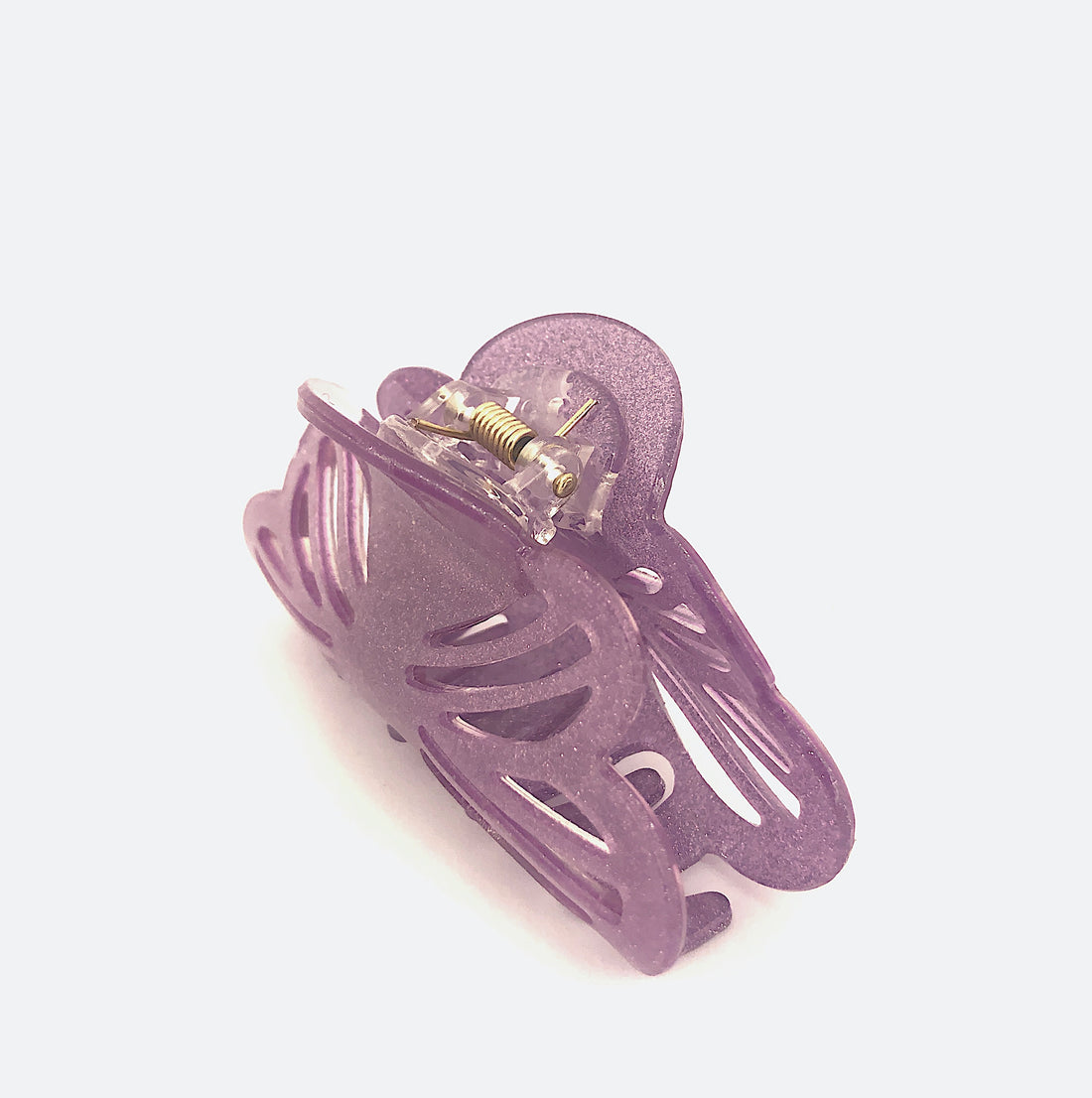 Glitter Stencil Hairclip - Purple