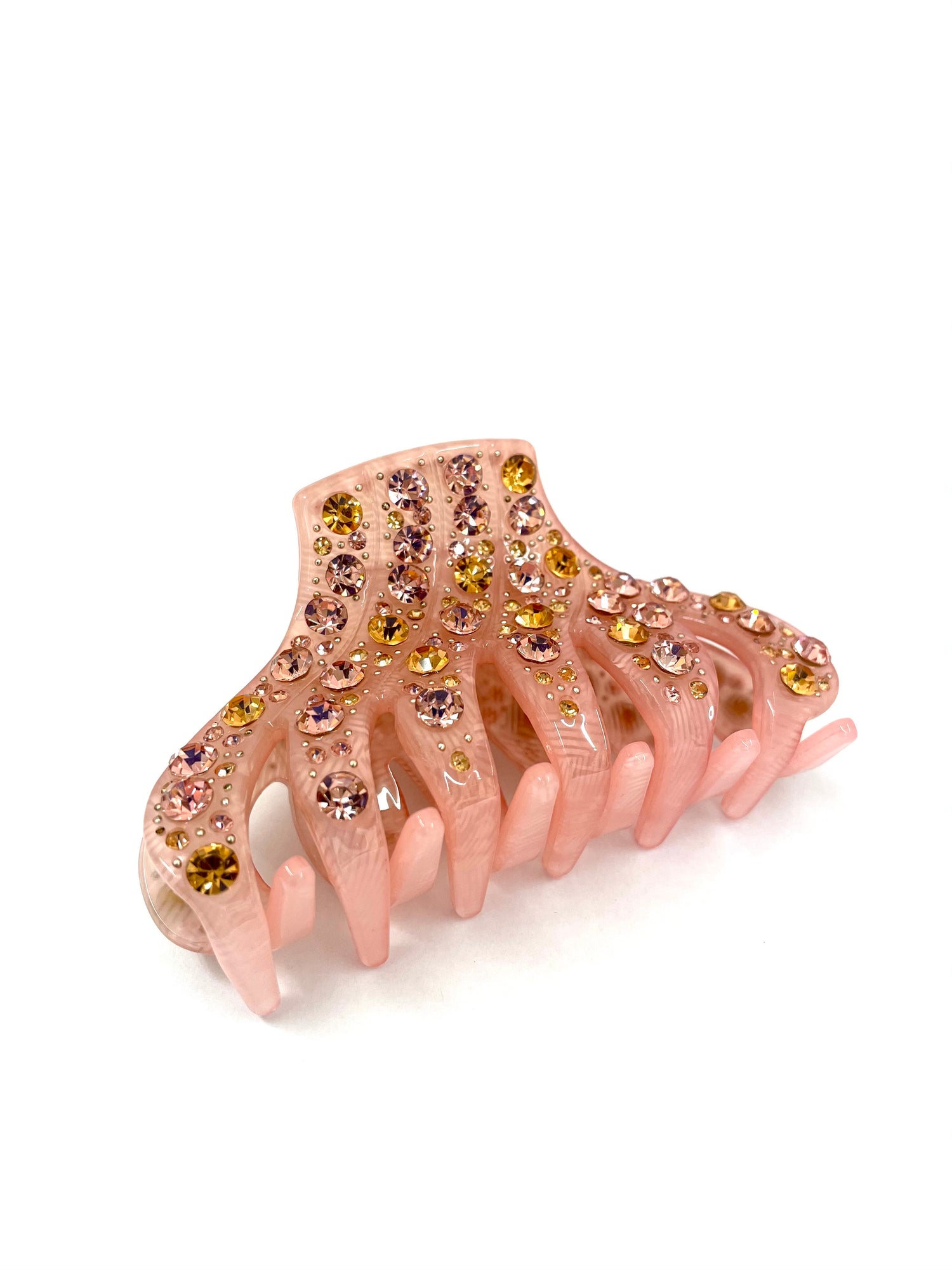 Rhinestone Hairclip - Light Pink