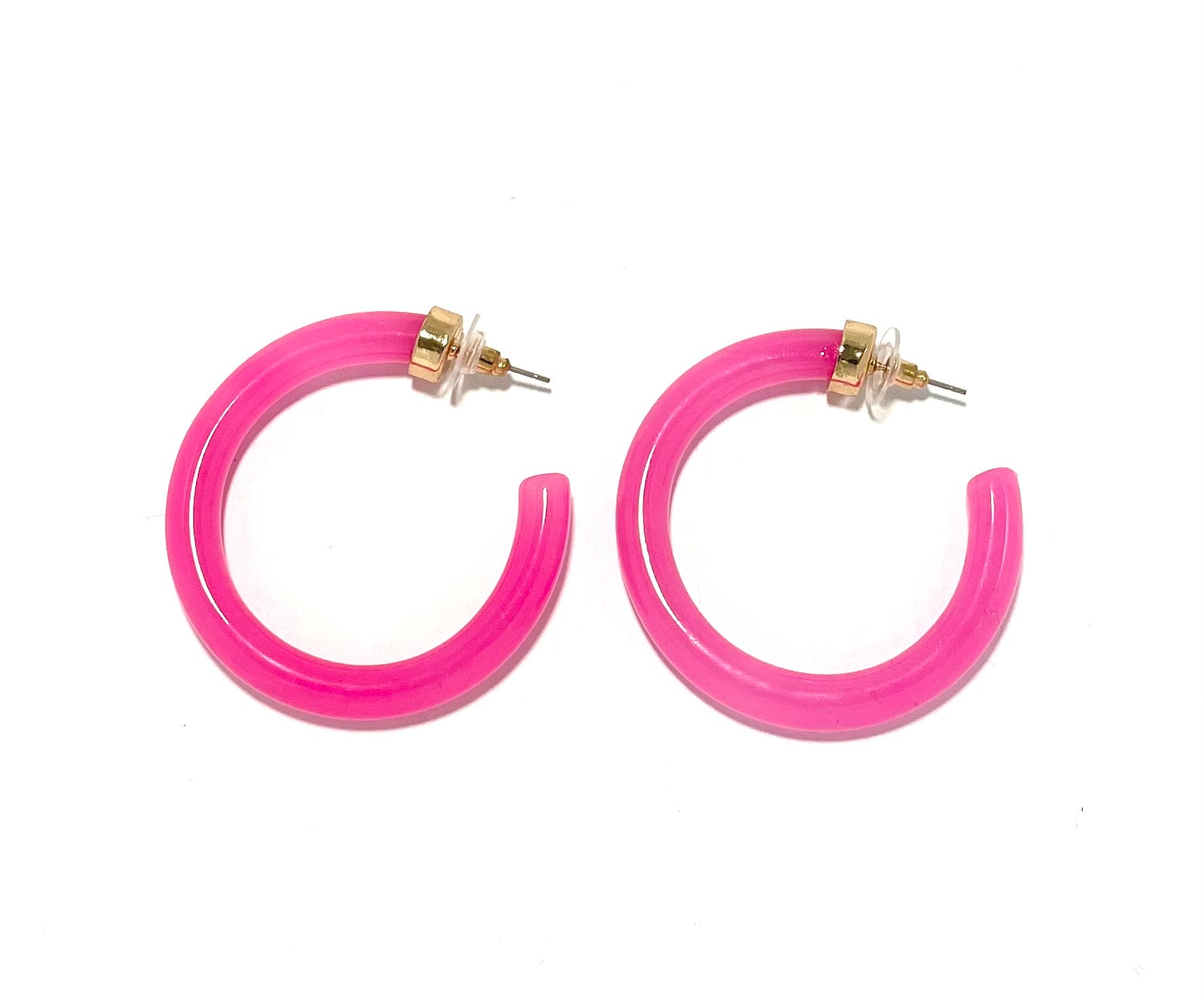 Hot Pink Hoop Ear