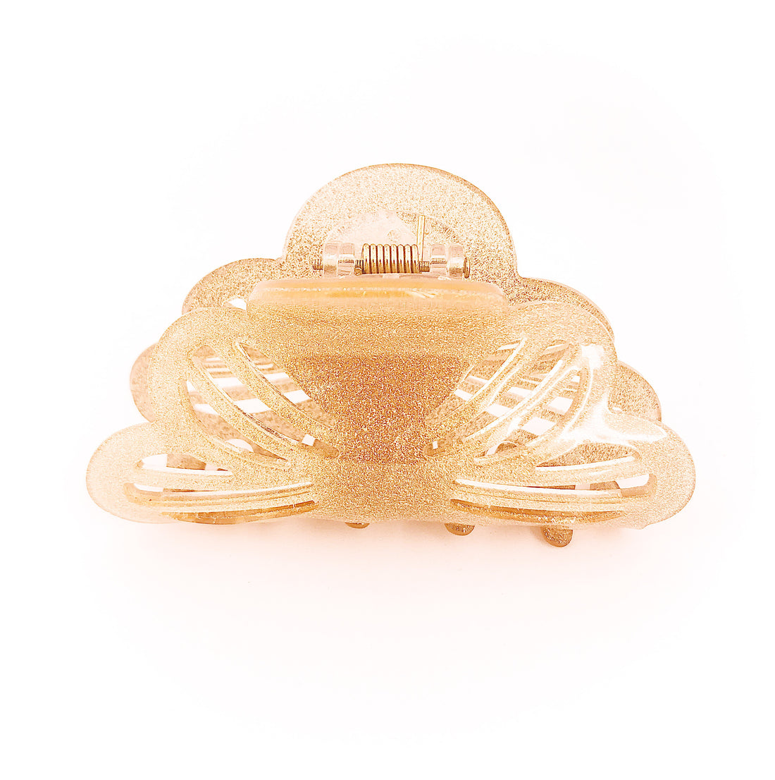 Glitter Stencil Hairclip - Nude