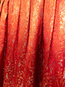Rød Vintage Glimmer Nederdel
