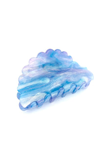 Marble Hairclip #2 - Blue
