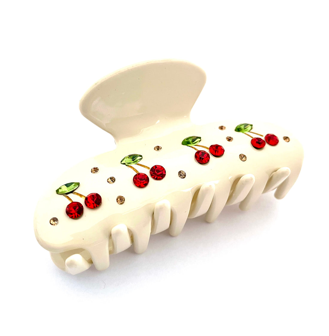 Cherry Hairclip - Cream