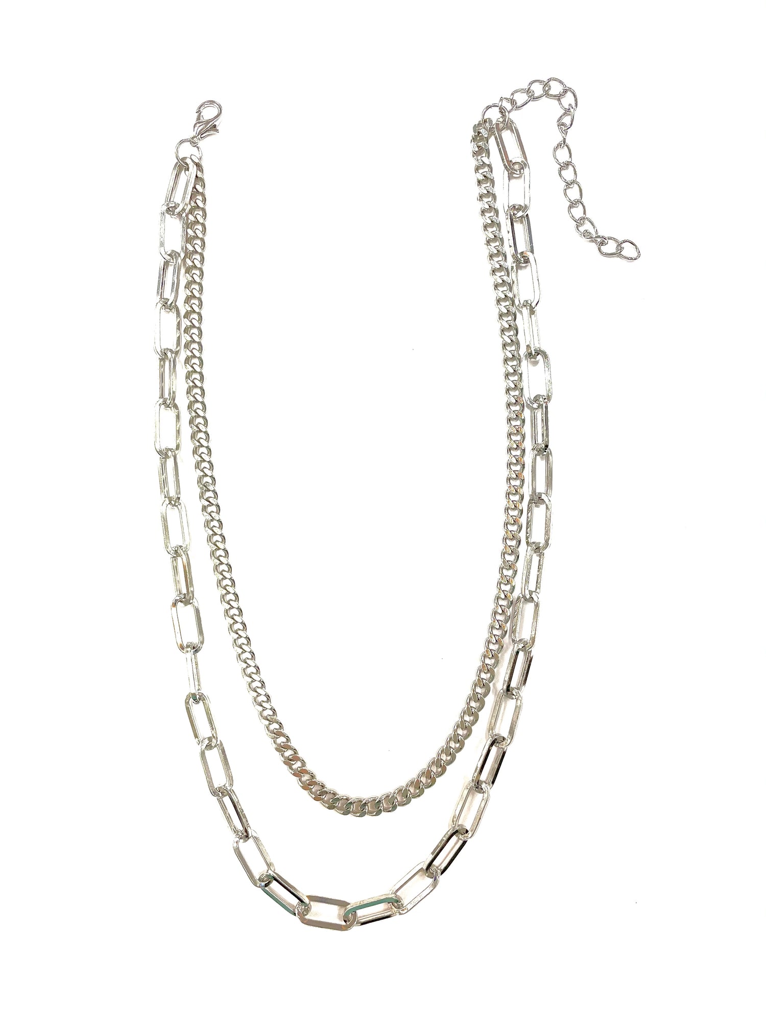 Daisy Double Chain - Silver