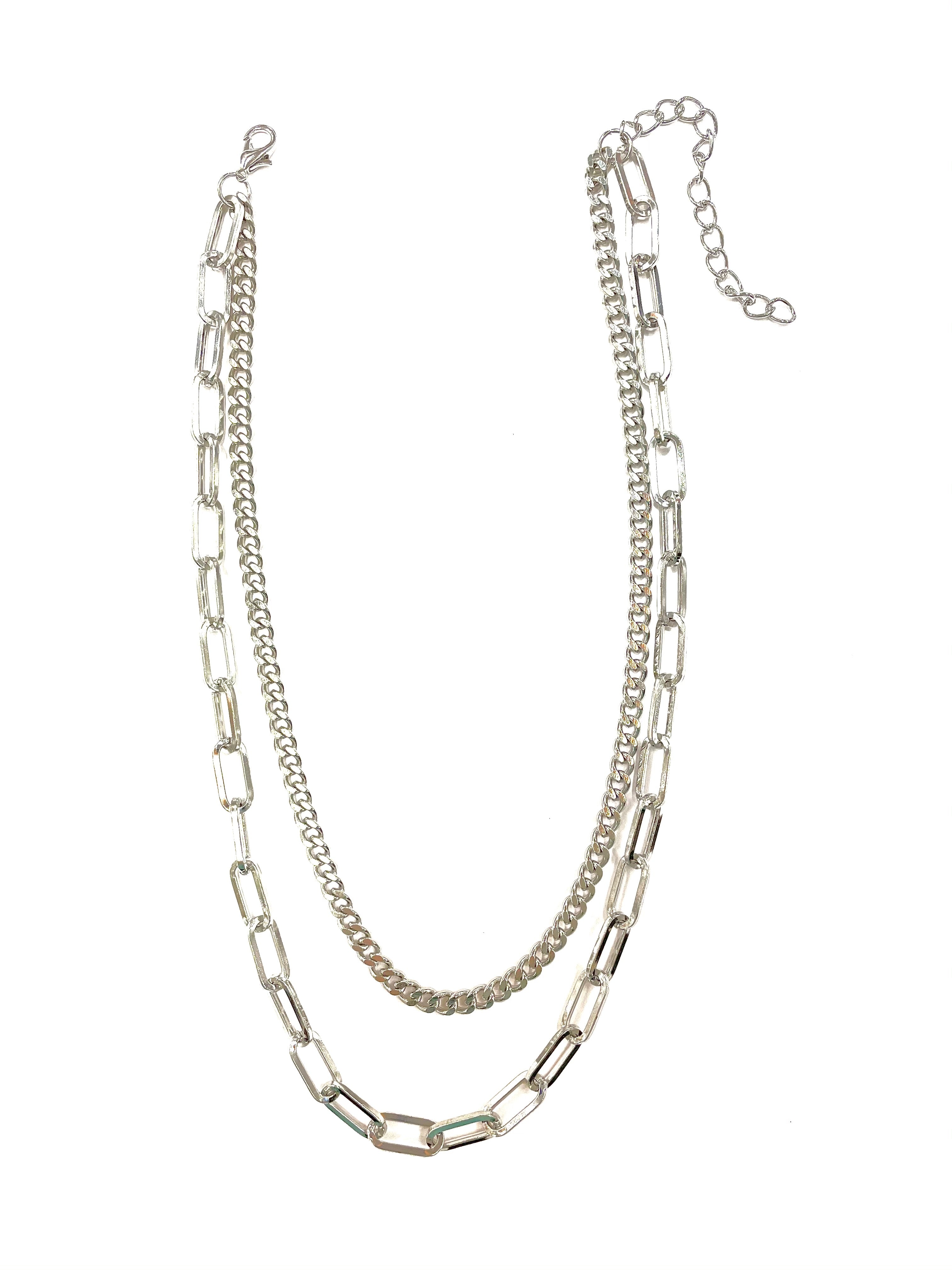 Daisy Double Chain - Silver
