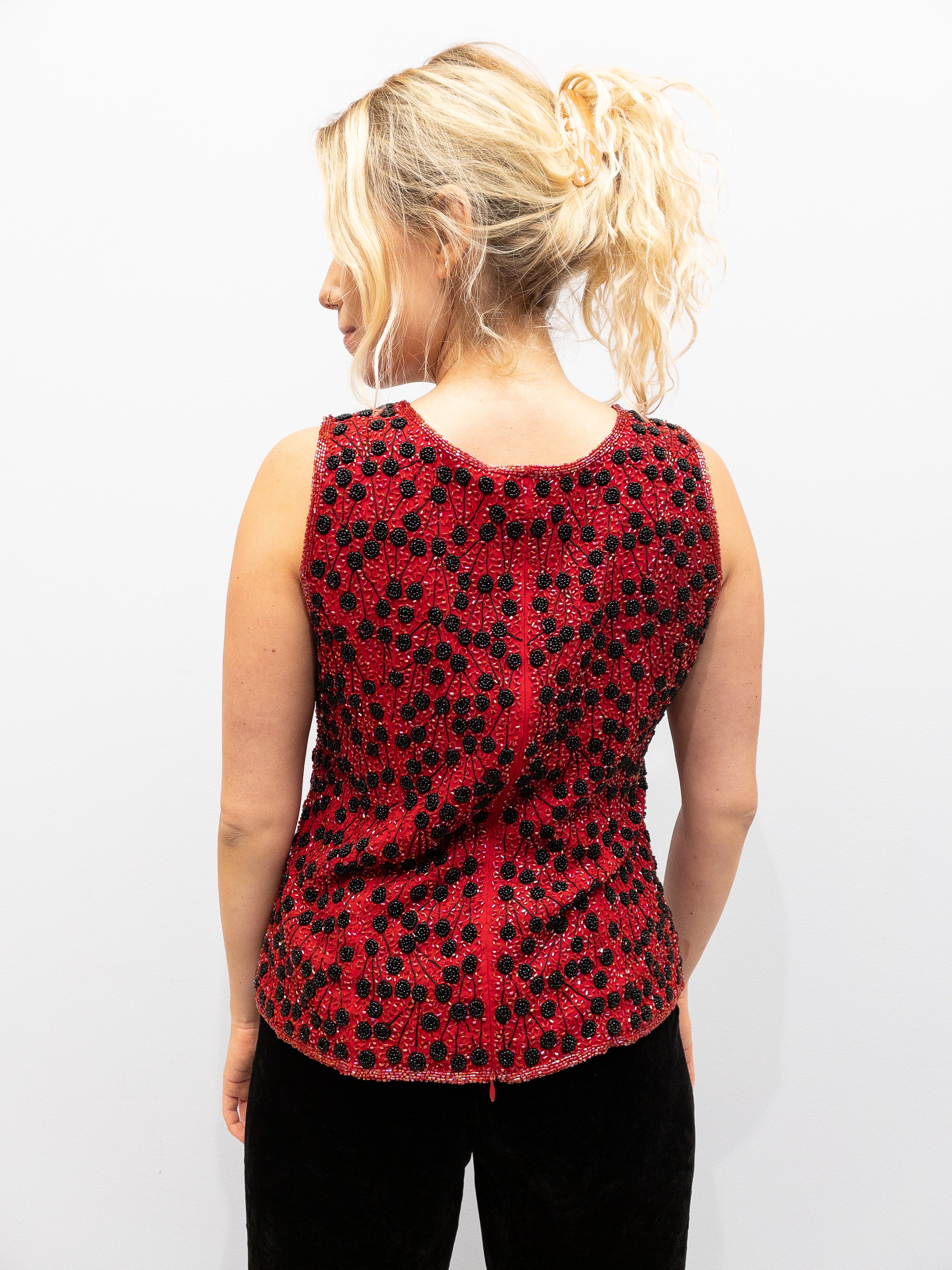 Vintage Christmas Perle Top