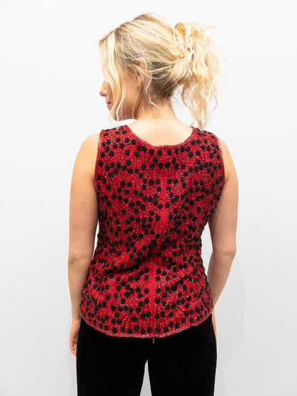Vintage Christmas Perle Top
