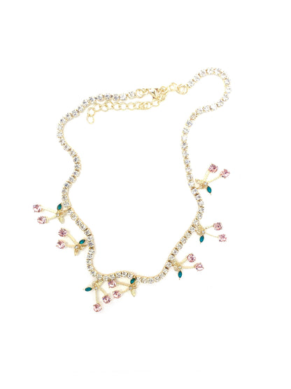 Cherry Necklace - Pink
