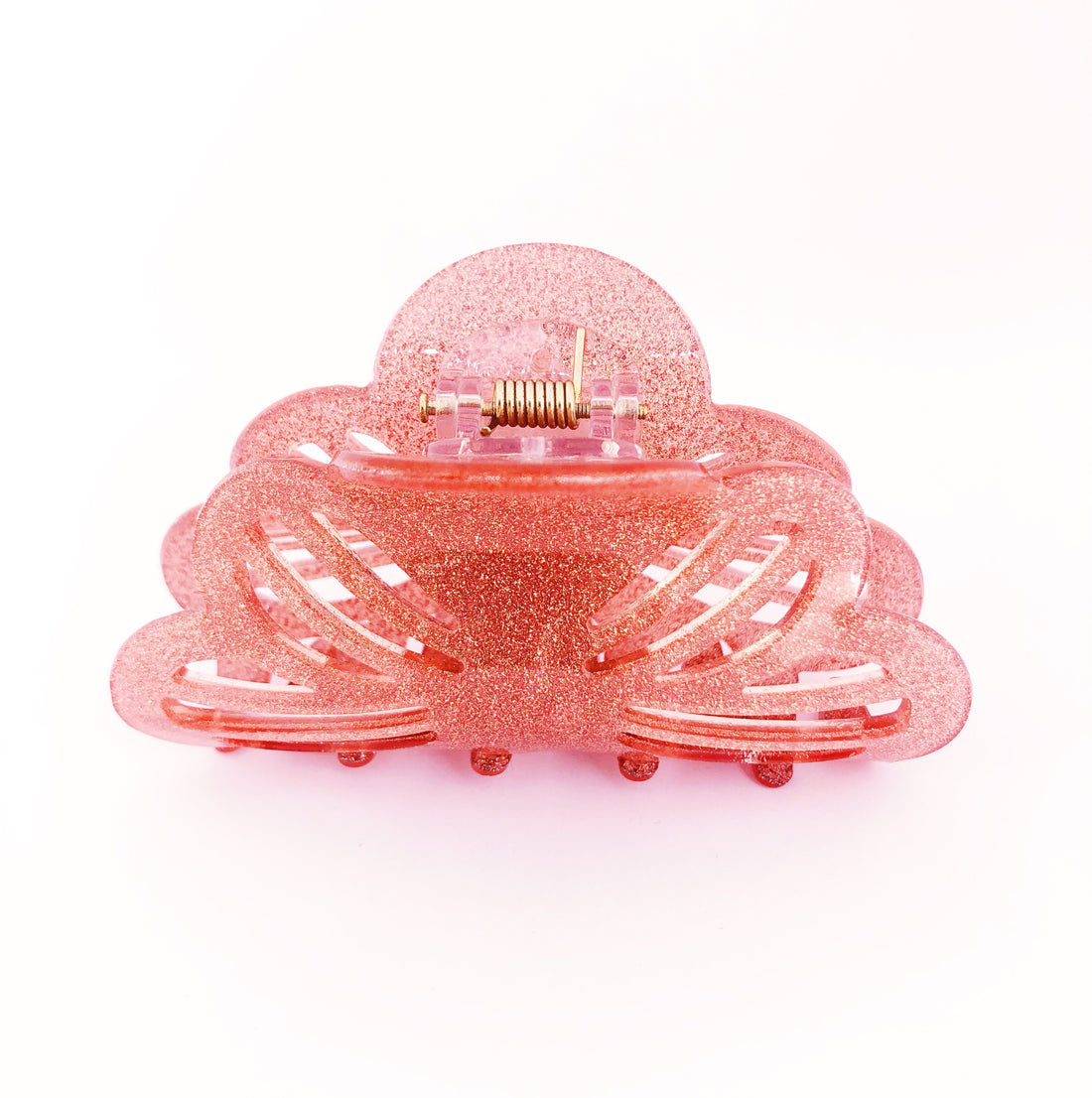 Glitter Stencil Hairclip - Pink