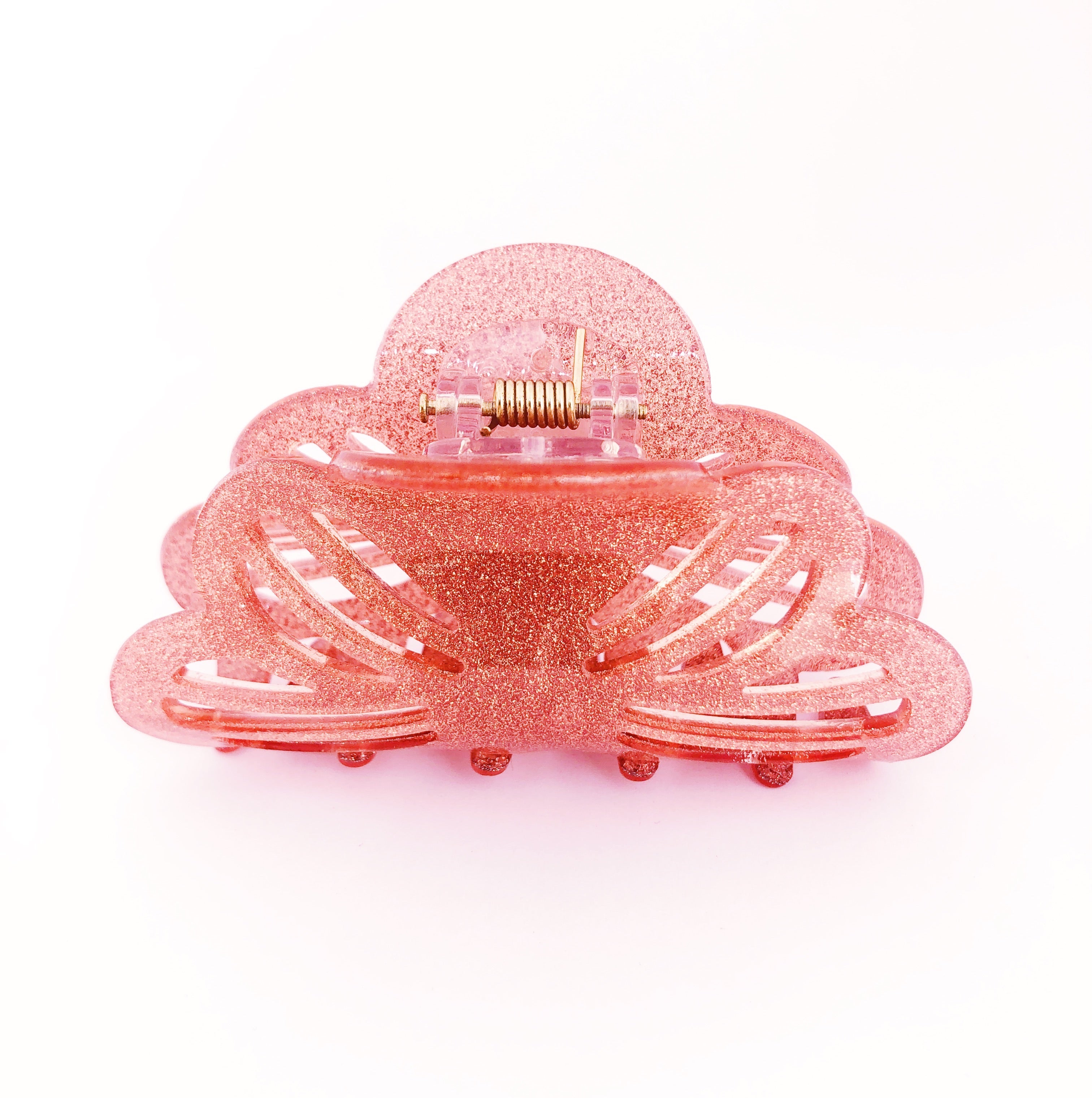 Glitter Stencil Hairclip - Pink