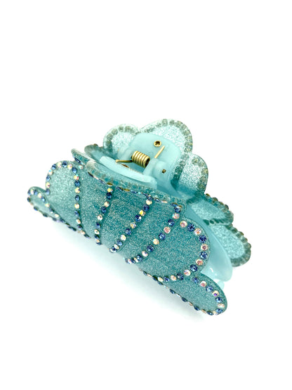 Cloudburst Hairclip - Ocean Blue